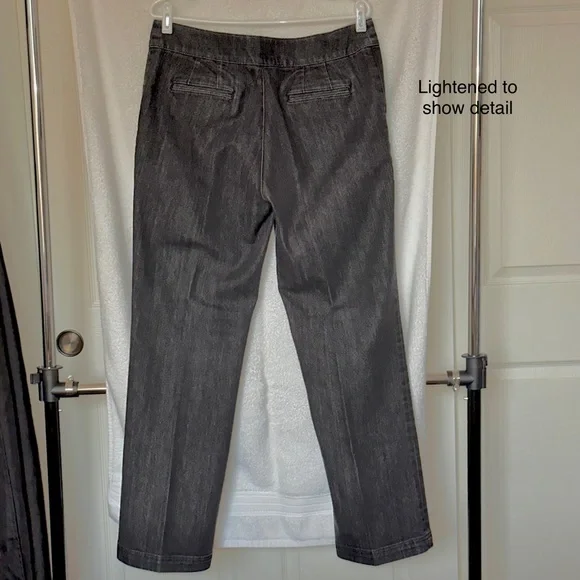 CHICO’S Platinum Black Jeans Chico’s Size 2 Regular - Picture 5 of 12